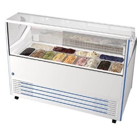 Gelato Ice Cream Scoop Display Freezer - 13 Tub