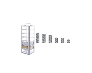 U21604 Chest/Vertical Freezer Storage Racks, 4 shelves Stainless Steel