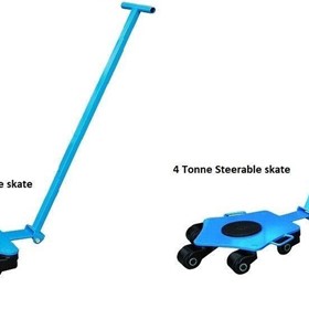 Steerable Load Skates With Swivel Castors- 2 Or 4T- Removable Handle