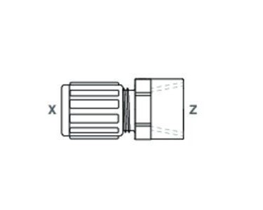 GEMÜ - Tube & Weld Fittings - FEPM Straight Adapter