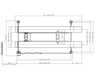 Powerrex - 4 Post Lift 8 Ton with 2 Jacking Bridges | SL8000 