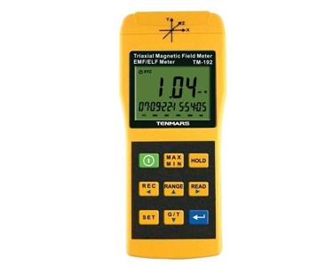 Tenmars - Triaxial Magnetic Field Gauss Meter 30Hz - 2,000Hz Frequency | TM-192 