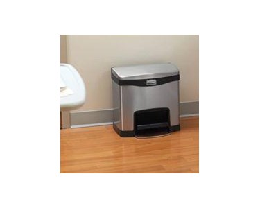 Rubbermaid - Impressions Stainless-Steel Front Step-On Container | Pedal Bins
