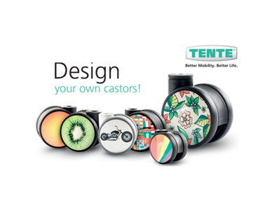 Tente - Linea Custom Design Castors (Minimum Quanties Apply For Logos)