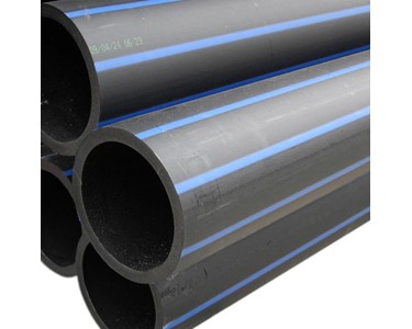 25mm Poly Pipe Roll PN12.5 HDPE Blue Line Metric 