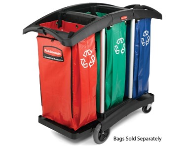 Rubbermaid - 9T92 Triple Capacity Cleaning Cart
