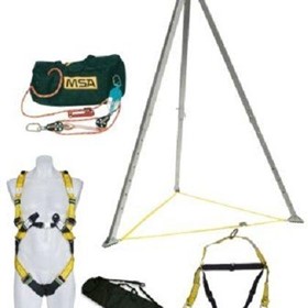 Confined Space Entry Kit w/ 3:1 45m Rescue Safe Rope Pulley System