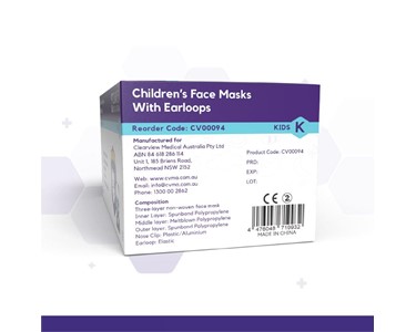 Clearview Medical Australia - Children's Face Masks with Earloops Level 2 White