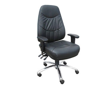 Atlas High Back Clerical in Black Leather Office Chairs