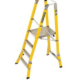 Workmaster 450mm & 550mm Fibreglass Platform Ladders