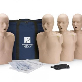 Professional Adult CPR-AED Training Manikins 4-Pack (with CPR Monitor)