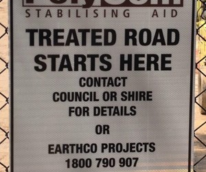 PolyCom treated roads - shires and councils in VIC and NSW create sustainability
