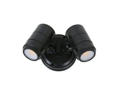 Lucci LEDlux - Secure 2 Light LED Colour Switch Flood Light in Black