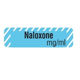 Drug Identification Label - Blue | Naloxone mg/ml               