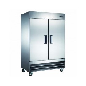 Stainless Steel Two Door Commercial Freezers
