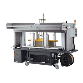 Automatic Corrugated Squaring and Strapping System | XS-88CS