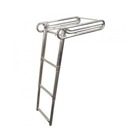 Stainless Steel Sliding Transom 3 Step Ladder