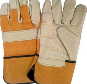 Large Leather Heavy Duty Work Glove with Velvet Lining