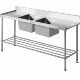 Stainless Steel Double Sink Bench 700 Series