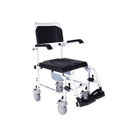 Aluminium Attendant Propelled Mobile Commode Chair