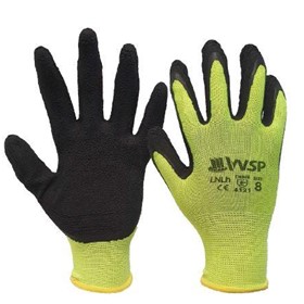 TOP FITT Hi-Vis Latex Foam Gloves