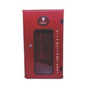 Fire Extinguisher Cabinet - Red Epoxy Coated Metal