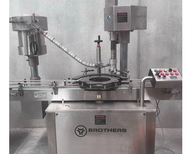 Brother - Used Automatic Single Head Bottle SCREW Capping Machine 