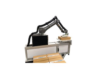 simPAL Mini with a TM Robot - the perfect palletising solution