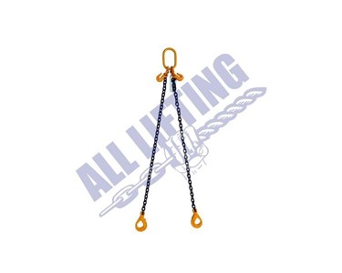All Lifting 2 Legs Chain Sling with Self Locking Hooks Grade 80
