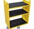 Tente - Powdercoated Library / Book Trolleys with Rubber Lined Decks