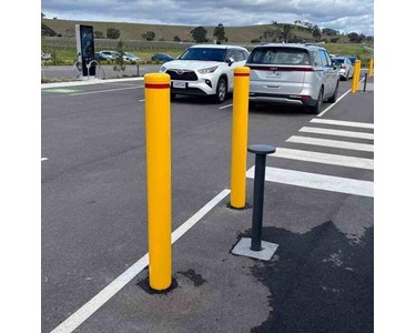 Bollard Disabled 140mm In Ground - Yellow | B140-DP-IG-Y