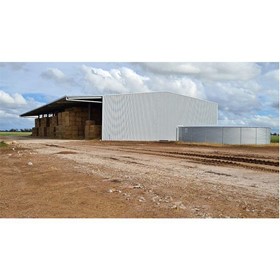 Two-Sided Hay Shed with 6m Cantilevered Canopy