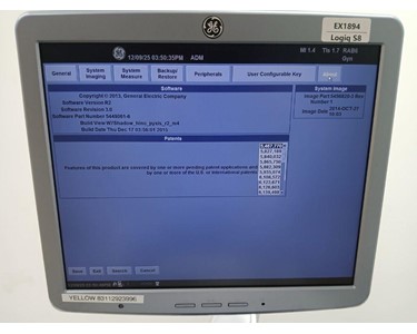 GE -  Logiq S8 Ultrasound Machine EX1894