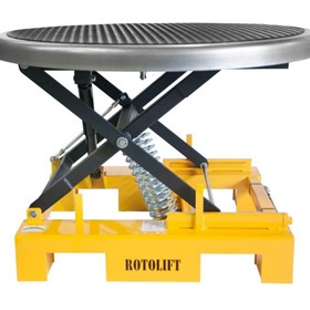 RotoLift Spring Pallet Elevator with Round Rotating Top CSPE-RR-RT