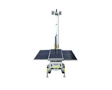 Globe Power - Solar Hybrid Lighting Tower Trailer Eco Hybrid | GP56K-H