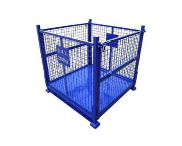 Axis Supply Chain - Foldable Stillage Mesh Cage 1100 x 1100 x 1100mm