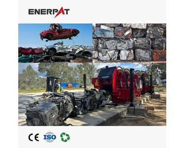 Enerpat - Mobile Car Crusher Baler | ELV Processing Up to 15.6 TPH