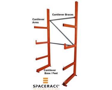 Spacerack - Cantilever Racking | Light duty - Max load 300kg per arm