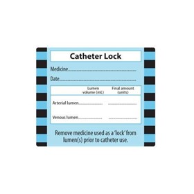 Injectable Medicine Label - Line & Catheter | Catheter Lock