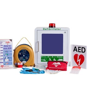 350P Semi-Automatic AED  Indoor Wall Cabinet Defibrillator Bundle
