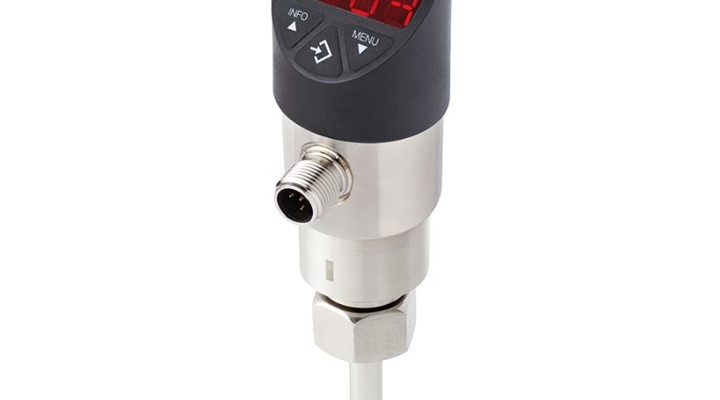 Fig. 2: Flow switch, type FSD-3, with built-in temperature measurement and optional diagnostic function (source: WIKA)