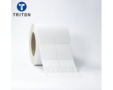Triton - Thermal Label 50x50 2 Up, White, Freezer Adhesive