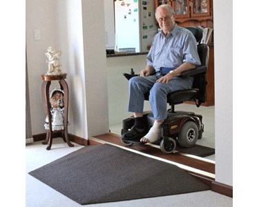 Heeve - Heeve Recycled Rubber Wheelchair Threshold Door Ramp 1:8 Gradient