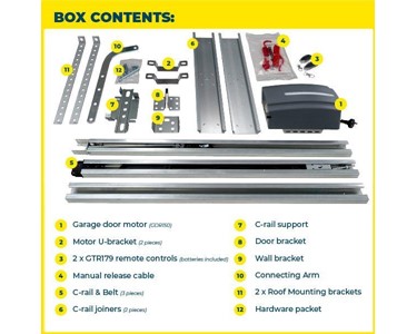 Richmond Wheel & Castor Co - 24V DC Automatic Garage Door Opener (GDR150)