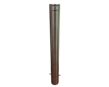 Safety Xpress - 114MM Below Ground Lighted Stainless Steel Safety Bollard