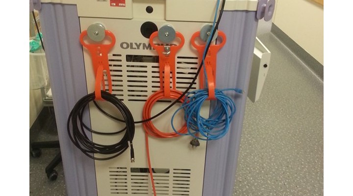 MSA Cable-Mate attached to equipment in an operating theatre.
