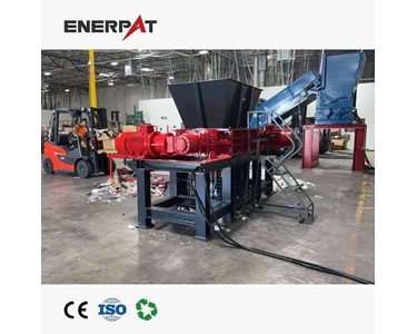 Enerpat - Twin Shaft Shredder for Heavy Duty Recycling – Continuous Running, Low