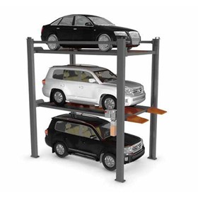 Car Stacker Post Parking Lift | 3 Car HP2525 4 Post Storage Hoist