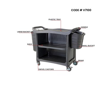Verdex - 3 Tier Utility Service Cart