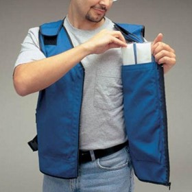 Cooling Vest with Phase Change Cooling Inserts